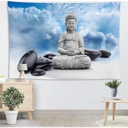 New Buddha Tapestry Wall Hanging Decor Wall Cloth Tapestries Home Decoration Accessories Psychedelic Carpet Decorative 2.25