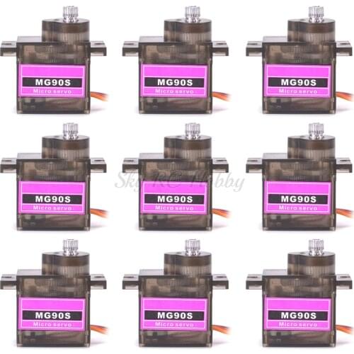 NEW MG90S 9g Metal Gear Mini Rc Servo Upgraded SG90 Digital Micro Servos for Smart Vehicle Helicopter Boat Car