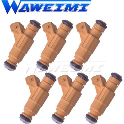 WAWEIMI Brand New 6 Pieces Fuel Injector OE 0280155900 For FORD EXPLORER 4.0 V6 2001-1999