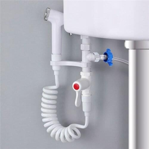 Handheld Toilet Bidet Faucet Sprayer Bathroom Shower ABS Bidet Set Cloth Diaper Bidet Spray Gun Bidet Nozzle Flushing Kit