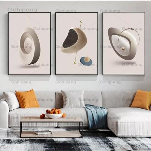 Modern Abstract Geometric Pattern Canvas Paintings Wall Art Poster and Print Nordic Style Minimalism Picture for Home Decoration