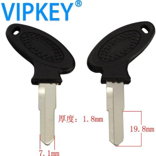 Vipkey Plastic motorcycle right groove slot blank keys