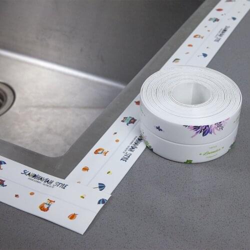 Waterproof Wall Sticker Sealing Strip Bath Shower Sink Gap Toilet Caulk Tape Adhesive Mildew Strip for Bathroom Kitchen PVC Tape