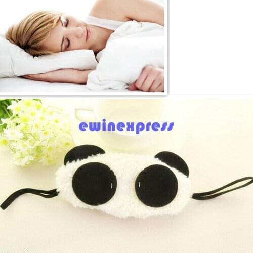 2Pcs Panda Sleep Eye Mask Nap Eye Shade Cartoon Blindfold Sleep Eyes Cover Sleeping Travel Rest Patch Blinder Women Girl Gift