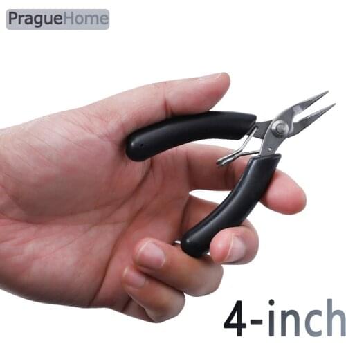 4 Inch Pliers Multi Functional Tools Electrical Wire Cable Cutters Cutting Side Snips Flush Stainless Steel Nipper Hand Tools