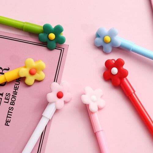 50PCS Cartoon Creative Student Practice Pen for Calligraphy Simple Cute Colored Art Gel Pen Kawaii School Supplies Stationery