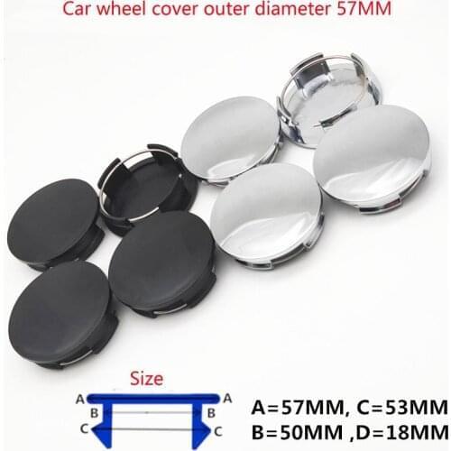 57MM Car wheel center hub caps For Mazda2018 2019 2020 2021 wheel hub cover car tires covers car styling 4PCS