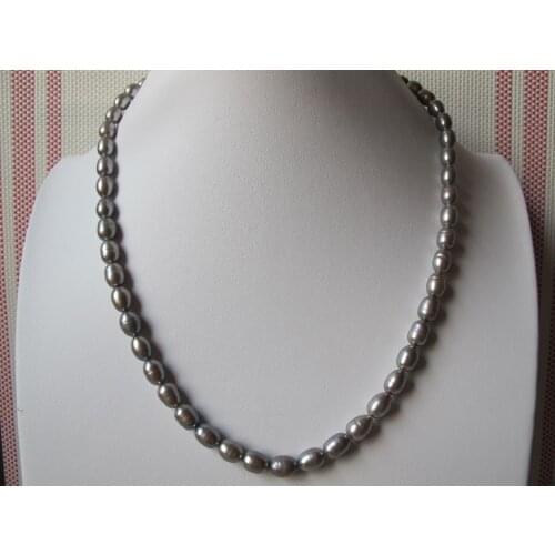 8-9mm Mixed Color Freshwater Potato Pearl 925 Sterling Silver Necklace 63