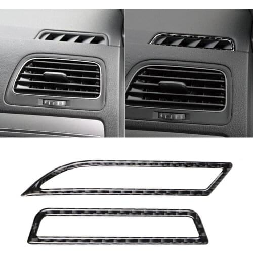 80% HOT SALES！！！2Pcs/Set Left Drive Car Air Vent Outlet Stickers Decor for Volkswagen Golf 7
