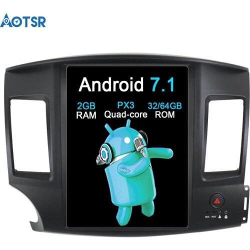 Aotsr Android 7.1 Tesla Vertical screen Car No DVD Player GPS Navigation Radio for Mitsubishi Lancer EVO 2007-2017 multimedia