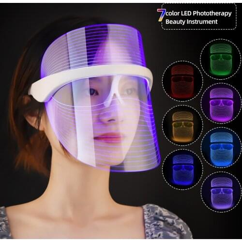 CkeyiN 7 Colors Led Mask Face Light Therapy Skin Care Mesotherapy Anti-aging Anti Wrinkle Facial Radiofrequency Electric Mask45