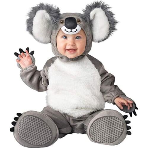 Baby Boys Girls Grey Mouse Cartoon Animals Cosplay Costumes Kid Christmas Halloween Jumpsuit Newborn Infant Photography Prop
