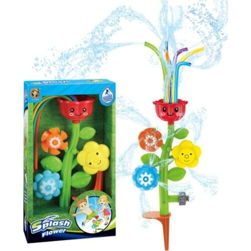 Kids Flower Sprinkler Water Spray Toy for Lawn Yard Splash Outdoor Summer Fun Children Gift