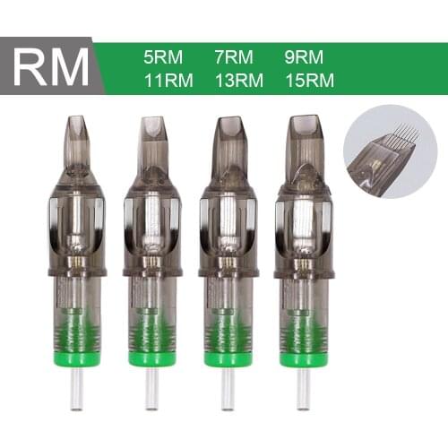 RM Tattoo Cartridge Needles Professional Disposable Permanent Eyebrow Lip tattoo Needle For Tattoo Machine 5/7/9/11/13/15RM
