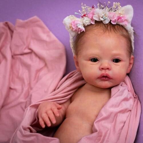 17inch Premie Size Reborn Meadow Dolls Kit Popular Premature Lifelike Soft Touching Dolls Rebirth Baby