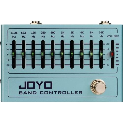 JOYO BAND CONTROLLER 10 Band EQ Equalizer Electric Guitar Bass Effect Pedal Processor Musical Instrument Effects Guitarra