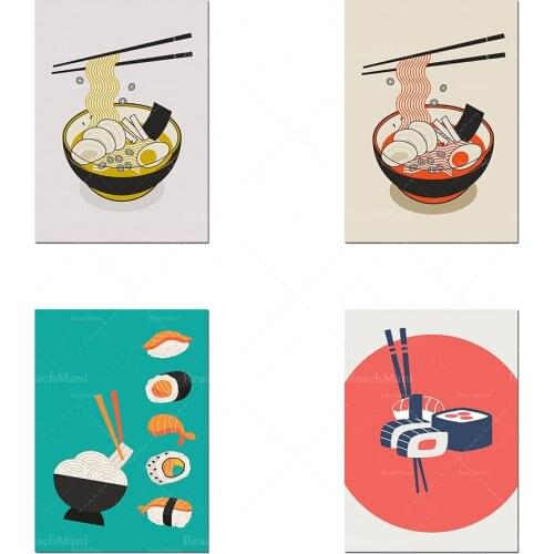 Kitchen wall art, kitchen poster, noodle wall art, Japanese cuisine wall art, food printing, food poster, Japanese printing