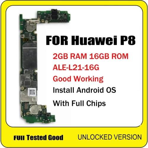 P8 ALE L21 UL00 16G For Huawei P8 Lite 100% Clean Original Motherboard 16GB ROM Mainboard Android OS Logic Board With Full Chip