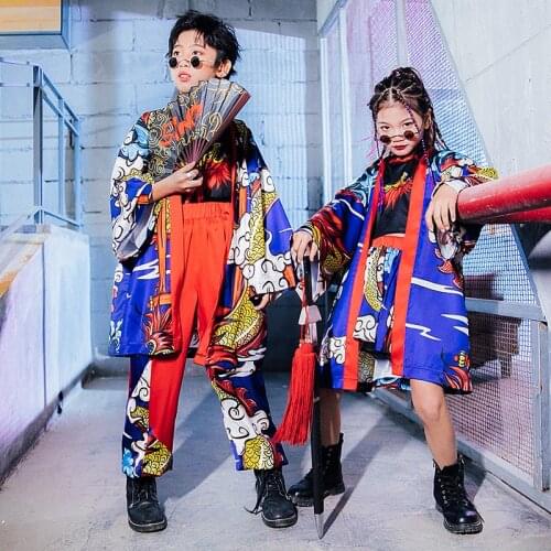 Fashion Stage Clothes For ChildrenS Catwalk Show Girls Street Dance Suit Kids Jazz Dance Costumes Boys HipHop Outfits DQL4931
