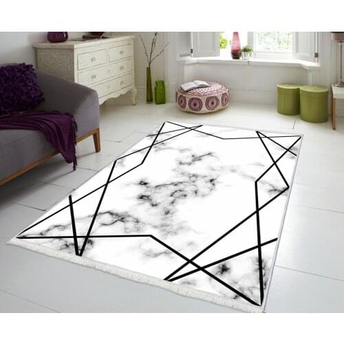 MS174 Decorative Carpet Non-Slip Base Rug Fabric Kitchen Livingroom Accessory Modern Original bedroom decor living room home