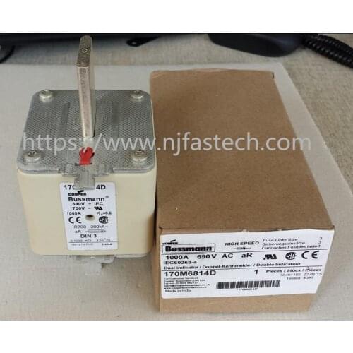 New original fuse 1000A 690V 170M6814 Bussmann fuse prices ceramic fuse