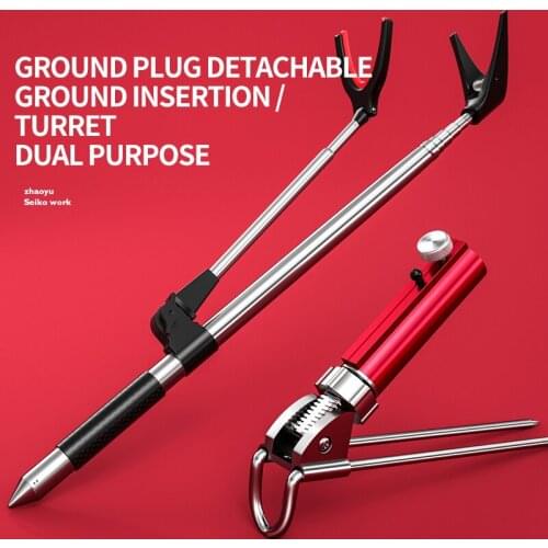 Fishing Bracket Angle Adjustable Outdoor Tool Stainless Steel 2.3M 2.1M 1.7M 1.5M Telescoping Hand Rod Holder