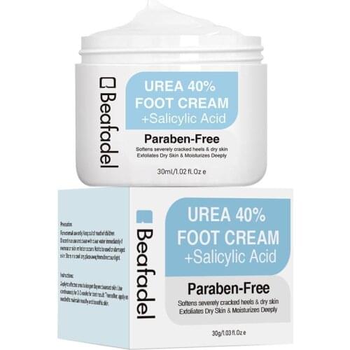 Foot Care Urea Cream 40% Foot Scrub Salicylic Acid Exfoliates Dead Cream Foot Care Repair Skin Moisturizing Callus Remover N6O5