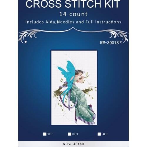 Top Quality Beautiful Lovely Counted Cross Stitch Kit Similar Dim cross stitch Similar DMC similar dim Blue angel 30