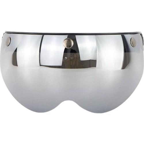 W glasses 3 Snap 3/4 Helmet Shield with FLIP UP Hinge for TORC T50 Vintage Motorcycle Helmets