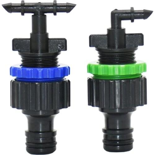 1/4 Inch Hose To 5/8" Quick Connector Nipple 2-Way 4/7 Hose Connectors Water Splitter Watering Pipe Fitting 1PCS
