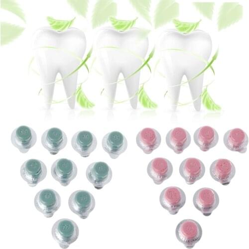 10Pcs Dental Tooth Polishing Paste Teeth Whitening Polish Grit Mint Flavor