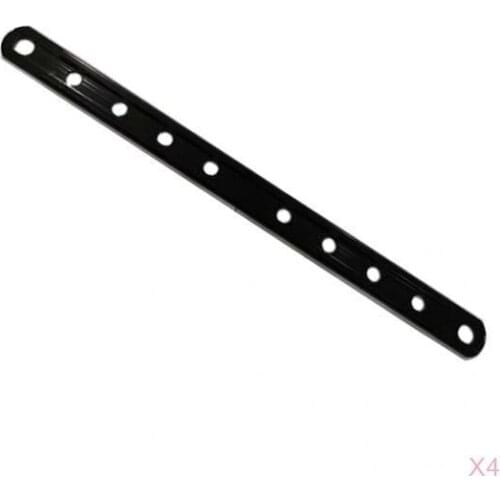 4x Motorcycle Hanger Strap Universal Exhaust Muffler Bracket Black