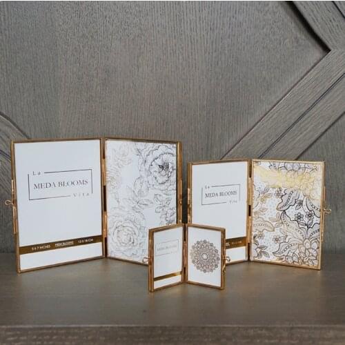 2020 Home Decoration Trends Gold Photo Frame Copper Photo Frame Club Decoration 5 Inch 6 Inch 7 Inch