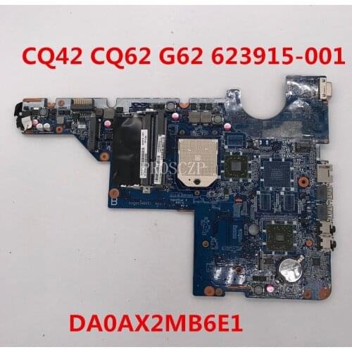 Free shipping For CQ56 G56 CQ62 G62 Laptop motherboard 623915-001 623915-501 623915-601 DA0AX2MB6E1 working well