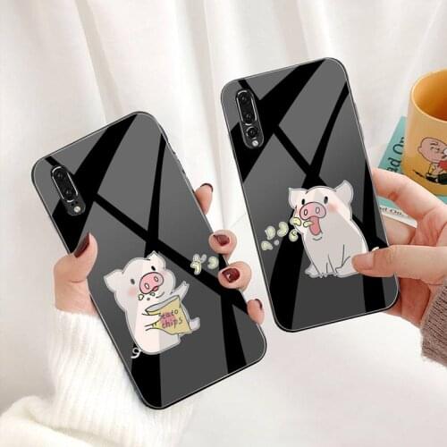 Cartoon BFF Always And Forever Best Friends Phone Case Tempered Glass For Huawei P30 P20 P10 lite honor 7A 8X 9 10 mate 20 Pro
