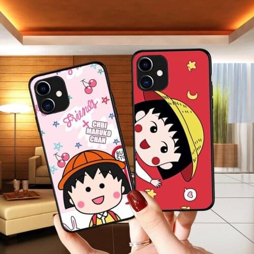 Chibi Maruko chan Cartoon Phone Case for iPhone 11 12 Pro mini pro XS MAX 8 7 6 6S Plus X 5S SE 2020 XR