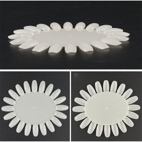 Colour Pop Stick Display Nail Art Tips Fan Wheel DIY Practice Starter Ring 12 x