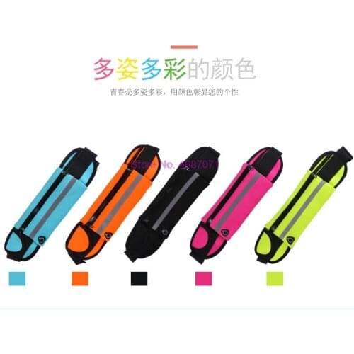By DHL 200pcs Sport Accessories Outdoor Running Waist Bag Waterproof Mobile Phone Holder Jogging Belt Belly Bag Women Gym Bag