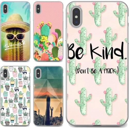 For Xiaomi Mi A1 A2 A3 5X 6X 8 9 9T 10 10T 11 Lite SE Pro Cartoon Silicone Phone Case cactus plants summer