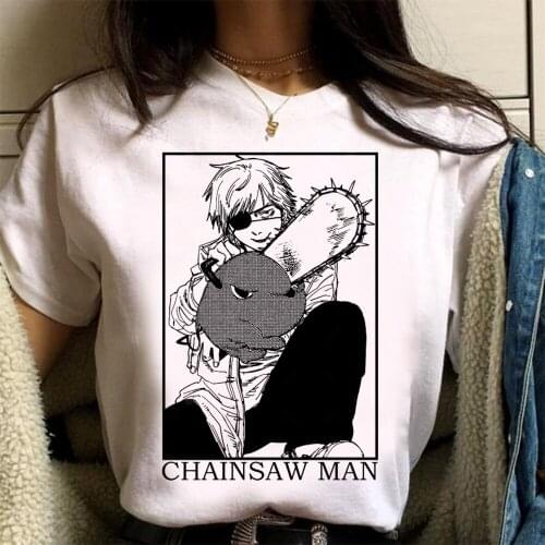 Anime Chainsaw Man Tshirt T Shirt Men Graphic Tees Women Plus Size T-shirt Top Tees Harajuku T Shirt Tops