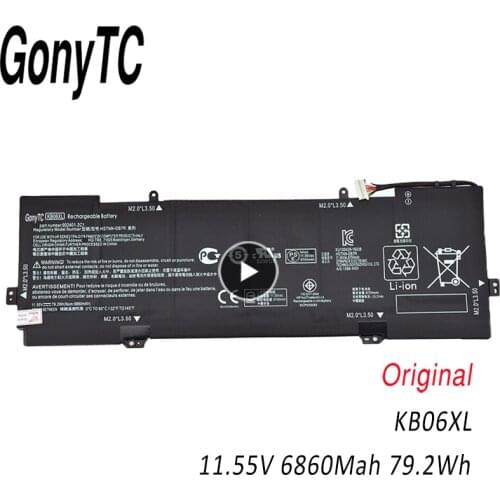 GONYTC New KB06XL HSTNN-DB7R TPN-Q179 Laptop Battery for HP Spectre X360 15-BL002XX,X360 15T-BL100,902401-2C1,902499-855,BL075