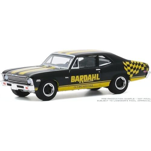 GreenLight 1:64 1972 Chevrolet Nova boutique alloy car toys for children kids toys Model original box