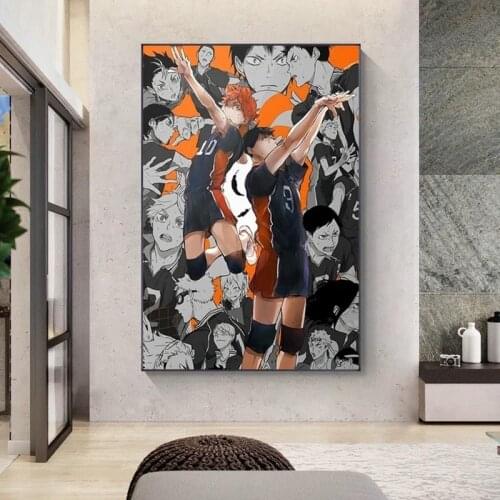 Haikyuu High Animation Wall Art Canvas Home Decoration Art Picture Print Modern Poster As Home Bedroom Decoration Frameless