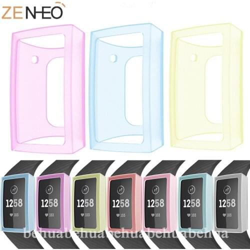 HD drop resistance For Fitbit Charge 3 Case Colorful Soft Silicone Protective Case Cover Shell for Fitbit Charge 3 smart watch