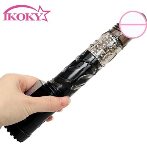 IKOKY Vibrating Stimulator Dildo Vibrator G Spot Massage 360 Degree Rotation Female Masturbator Sex Toys for Woman Vibrators