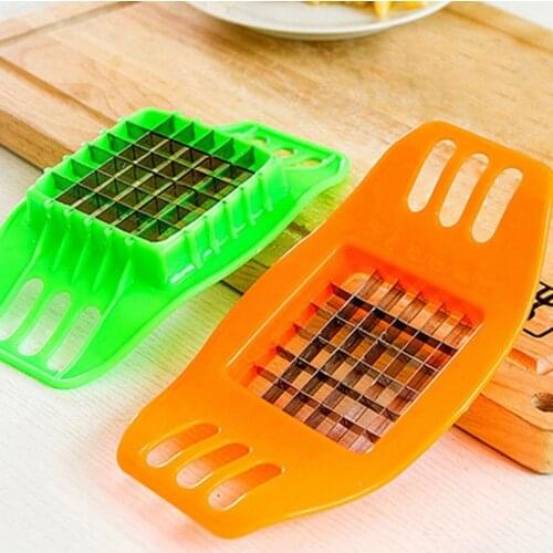 3Pcs Potato Slicer Manual French Fry Yarn Cutter Set Household Potato Vegetable Chopper Chip Creative Kitchen Tools Random Color