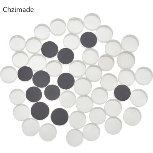 Lychee Life 50Pcs/lot Round Glass Mirror Mosaic Tiles Bulk For DIY Craft Hobbies Artwork Supplies Gifts