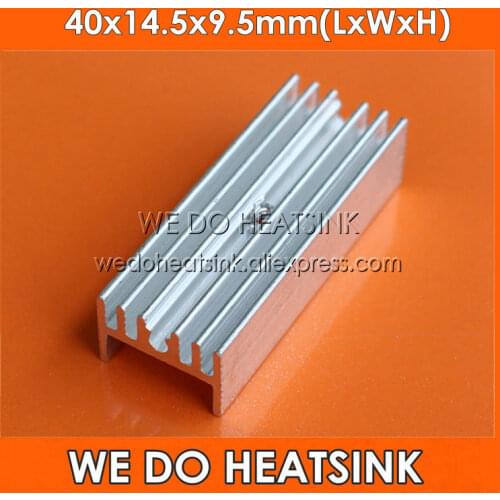 WE DO HEATSINK 20pcs 40x14.5x9.5mm Aluminum Heatsink Radiator TO-220 TO220 Heatsinks With M3 Screw Hole