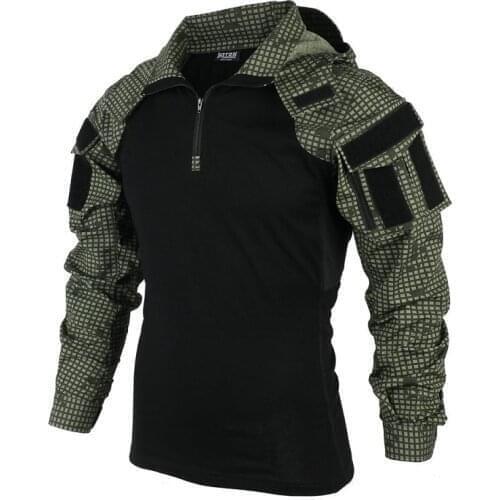 Night Camouflage Tactical Hunting Shirt Combat Uniform Outdoor Tactical Wearing Equipment for Airsoft- SP2 Version