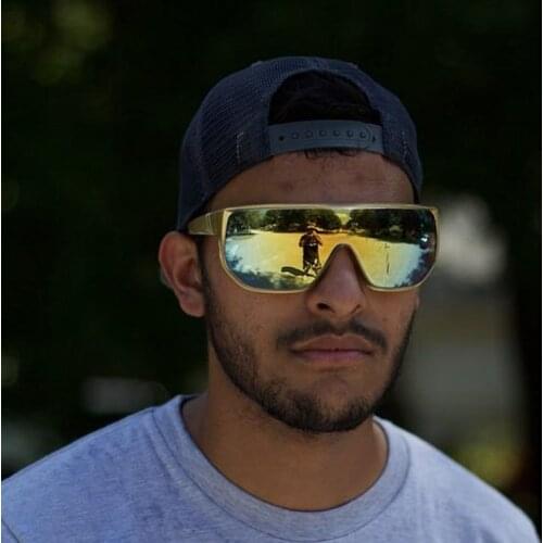 Oversized Men Sport Sunglasses Beach Travel Driving Sunglasses Fashion Eyewear UV400 Sun Glasses